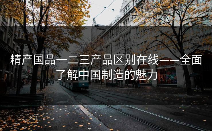 精产国品一二三产品区别在线——全面了解中国制造的魅力